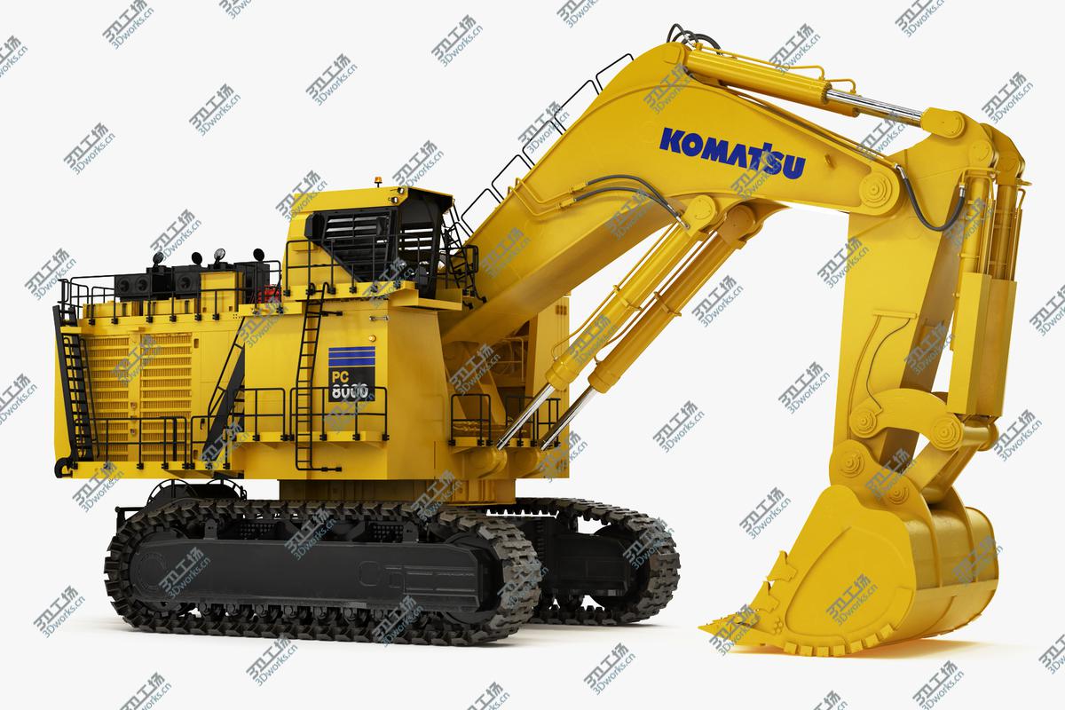 images/goods_img/20210319/Mining Excavator Komatsu PC8000-6 Backhoe Rigged 3D/2.jpg